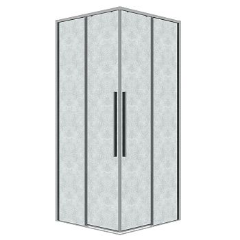 Душевой уголок Grossman Galaxy 300.K33.01.7070.10.02 70х70 стекло прозрачное профиль хром без поддона