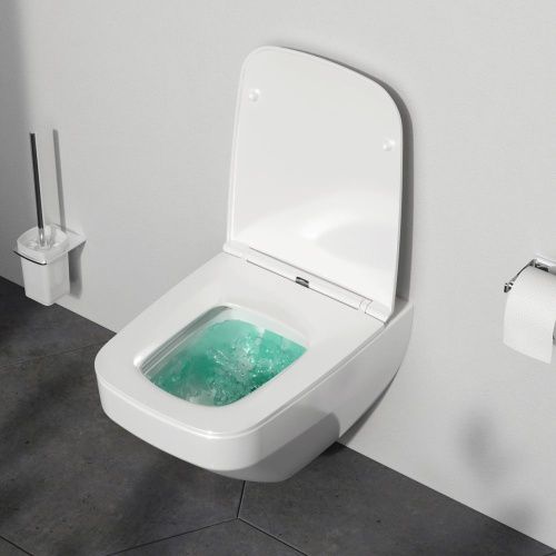 Унитаз подвесной Am.Pm Inspire V2.0 C50A1700SC белый с сиденьем микролифт безободковый каскадный смыв - фото 3