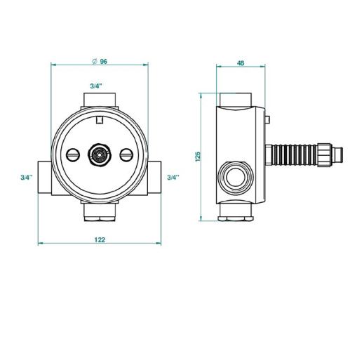 Внутренняя часть термостата THG Tous Styles G00-A00-8200N - фото 2