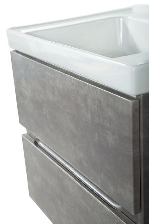 Тумба под раковину Art&Max TECHNO AM-Techno-600-2C-SO-FC305 60х50 подвесная цвет серый