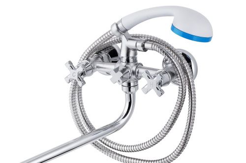 Cмеситель для ванны и душа TSARSBERG TSB-11-88 настенный хром - фото 2