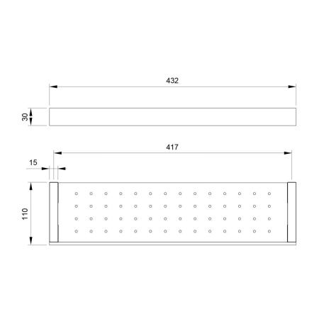 Полка в ванную комнату Timo Petruma 15273/17