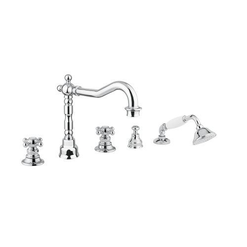 Смеситель Migliore ARCADIA 18395 на борт ванны золото - фото 2