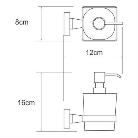 Дозатор для жидкого мыла WasserKRAFT 3999