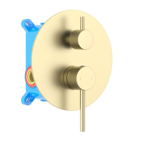 Смеситель для ванны Aquatek Европа AQ1346BG встраиваемый в стену золото