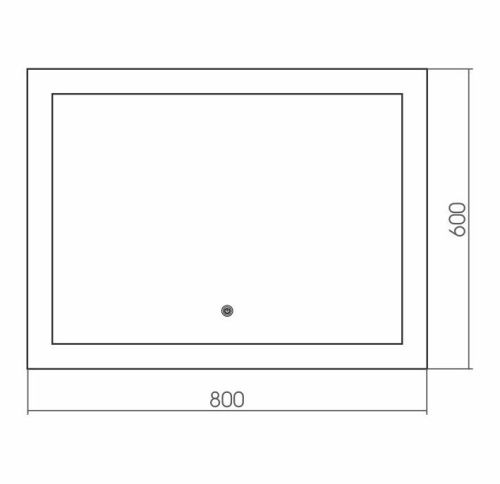 Зеркало с подсветкой Grossman Сlassic 180600 80х60 подвесное - фото 2
