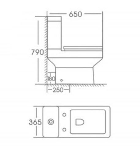 Унитаз-компакт напольный с бачком Stella Polar Калафель SP-00001847 белый с сиденьем микролифт душевой смыв - фото 4