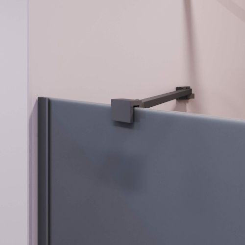 Душевая шторка на ванну RGW Screens 351115107-34 70х150 стекло тонированное профиль черный ориентация универсальная - фото 2