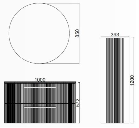 Зеркало Creavit Rayas RY1085.01.AA 90х90