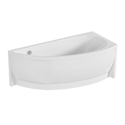 Ванна акриловая 1MarKa PICCOLO 01пк1775п 170х75 пристенная асимметричная без каркаса - фото 3