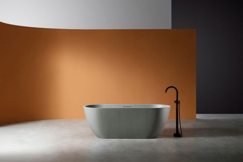 Ванна из искусственного камня Abber Frankfurt AM9941MLG 170х75 отдельностоящая овальная с каркасом - фото 2