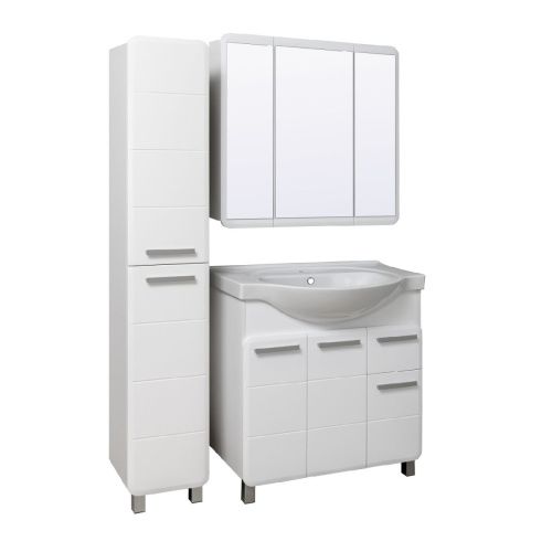 Зеркало-шкаф Runo ЭРИКА УТ000003321 80х80 подвесной цвет белый - фото 4