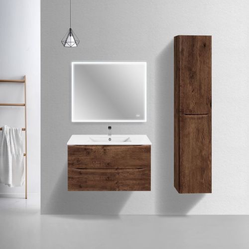 Тумба под раковину Vincea Mia Slim VMC-2MC900S1RW 90х40 подвесная цвет коричневый