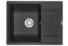 Кухонная мойка Granula 6503, ТУРМАЛИН 65х50 цвет черный поверхность матовая