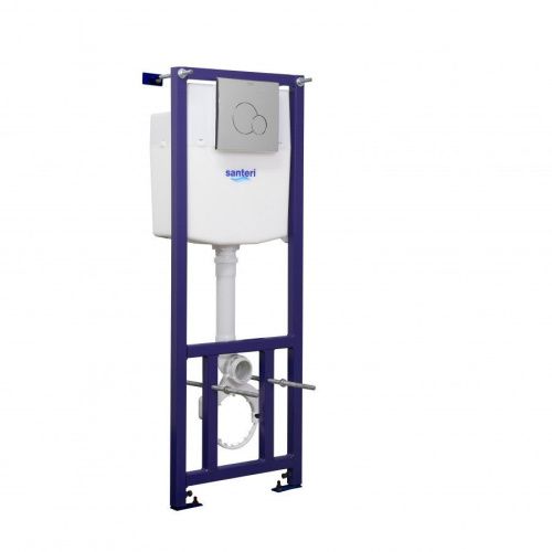 Комплект унитаз с инталляцией и клавишей смыва Santeri Альфа 138164S0000B0 - фото 3