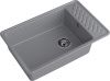 Кухонная мойка Granfest Quarz 51 темно-серый 75х50 цвет серый поверхность матовая