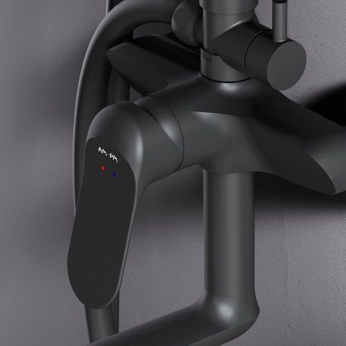 Душевая стойка Am.Pm Sunny F0785C922 настенная цвет черный - фото 5