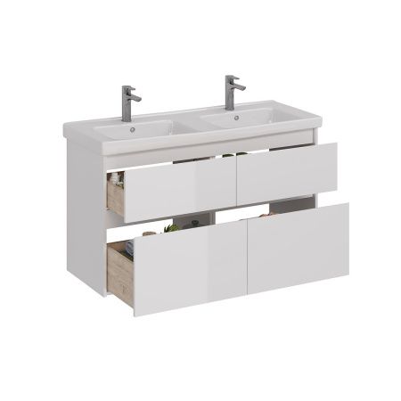 Тумба под раковину LeMark Combi LM03C125T 120х40 напольная цвет белый