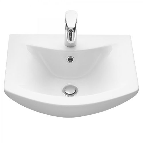 Раковина керамическая Onika Балтика 1WH501701 50х40 накладная цвет белый 1 отверстие под смеситель - фото 2