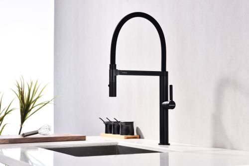 Смеситель для кухни Paulmark LEADER Le214101-AN на мойку черный - фото 2