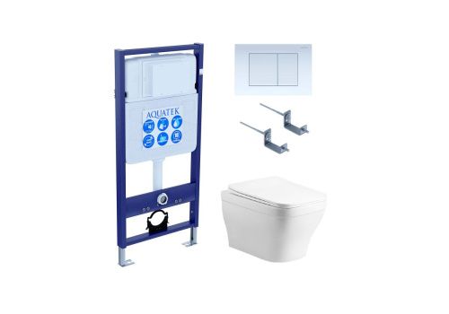 Сет унитаз + инсталляция Aquatek SET AQUATEK АМАДЕО cm-009 4в1