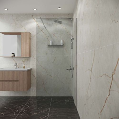 Душевая перегородка Niagara Eco NG-531-90 90х190 стекло прозрачное профиль хром - фото 3