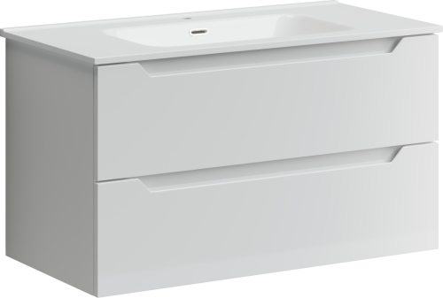 Тумба под раковину Sancos Norma 2.0 NR2.090W 90х50 подвесная цвет белый - фото 2