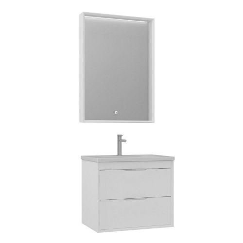 Тумба с раковиной Orka Clay 5004379 70х50 подвесная цвет белый - фото 2