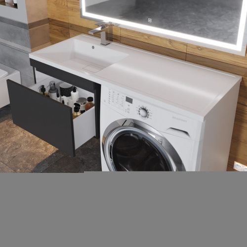 Тумба с раковиной Uperwood Magenta 51930205155 120х50 цвет черный - фото 5