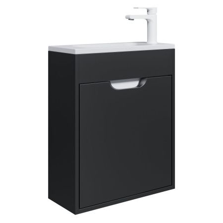 Тумба под раковину Uperwood Modul 2930205360 50х20 подвесная цвет черный