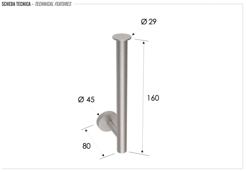 Бумагодержатель Remer INOX Accessories SSXI62 - фото 2