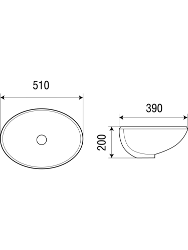 Раковина из сантехнического фаянса WeltWasser WW SK 10000003894 50х40 подвесная цвет белый - фото 3
