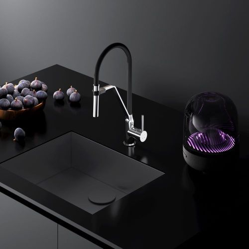 Смеситель для кухни Am.Pm Like F8013000 на мойку черный/хром - фото 5
