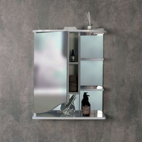 Зеркало-шкаф Onika Виола 206004 60х70 подвесной цвет белый - фото 4