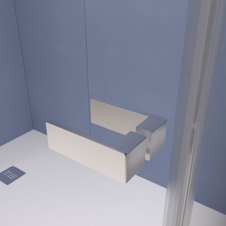 Душевой уголок RGW Stilvoll 353203000-21 100х100 стекло матовое профиль хром без поддона