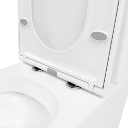 Унитаз-компакт напольный с бачком Lavinia Boho Biore 3304001R белый глянцевый с сиденьем микролифт безободковый каскадный смыв