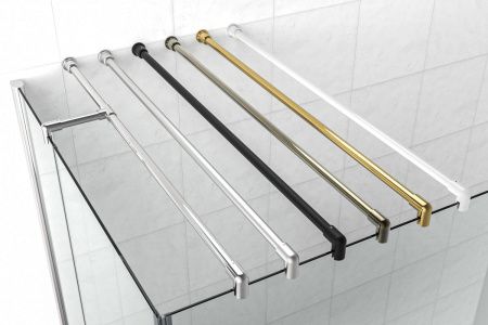 Душевая перегородка Vegas-Glass EAF TUR+NOVO EAF NOVO h2000 76 01 07 75х200 стекло тонированное профиль белый