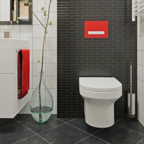 Клавиша смыва механическая Lavinia Boho RelFix 3805005R цвет хром/красный - фото 5