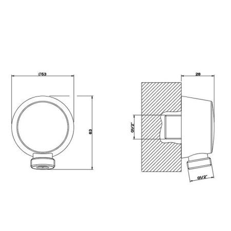 Вывод воды Gessi Emporio shower 47269#031