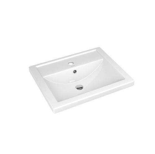 Раковина из сантехнического фарфора Kirovit Фостер 15845 50х40 накладная цвет белый - фото 2