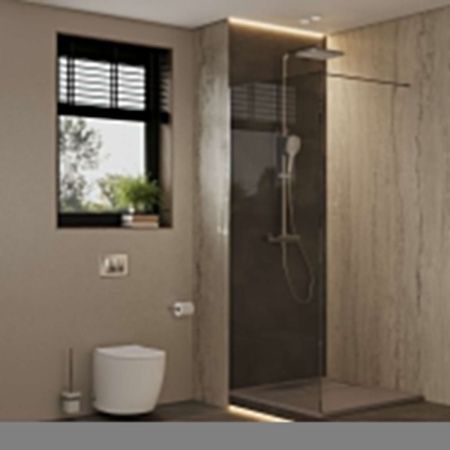 Душевая перегородка Allen Brau Infinity 3.21012.60.T 90х200 стекло тонированное профиль медь