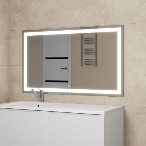 Зеркало с подсветкой и антизапотевателем Uperwood Tanos 291020273 120х70 подвесное - фото 2