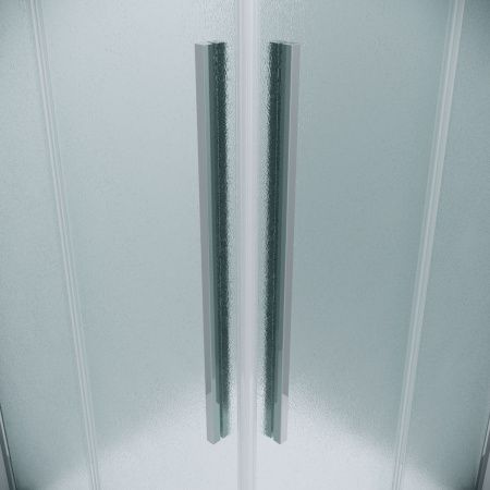 Душевая дверь Grossman Galaxy 1/2.K33.01.12.10.02 120х195 стекло текстурное профиль хром