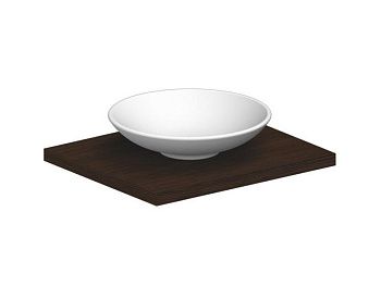 Раковина из сантехнического фаянса Scarabeo Thin-Line 8044 50х50 накладная цвет белый 1 отверстие под смеситель