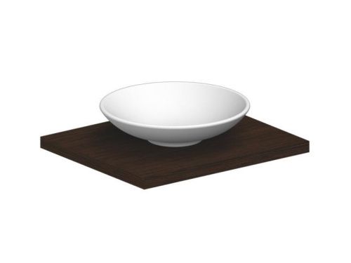 Раковина из сантехнического фаянса Scarabeo Thin-Line 8044 50х50 накладная цвет белый 1 отверстие под смеситель