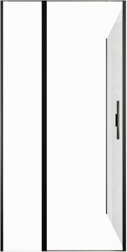 Душевой уголок Allen Brau Priority 3.31006.BBA + 3.31018.BBA 100х90 стекло прозрачное профиль черный без поддона - фото 4