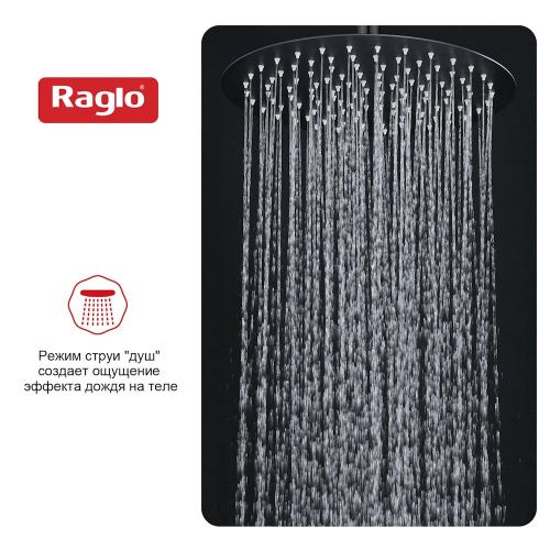 Верхний душ Raglo R451 R451.56.06 черный - фото 5