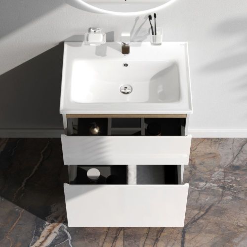 Тумба под раковину Am.Pm X-Joy M85AFSX0652WG 60х40 напольная цвет белый - фото 3