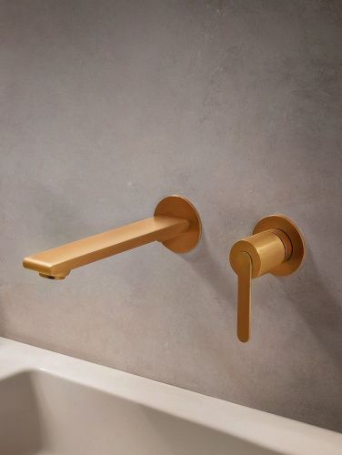 Смеситель для раковины AltroBagno Unione AltroBagnoUnione010506BC встраиваемый в стену медь - фото 3