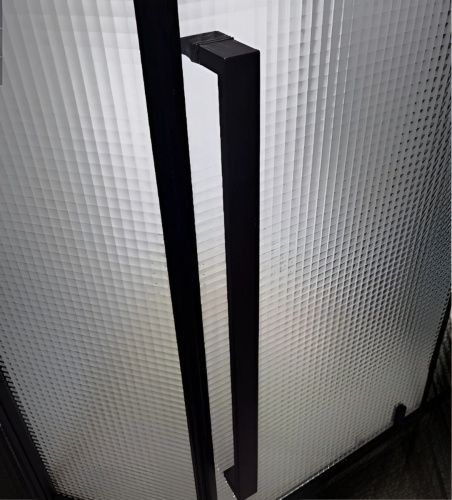 Душевой уголок Cerutti SPA C3ABD 90х90 стекло прозрачное профиль черный без поддона